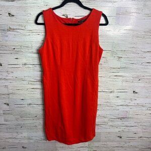 Banana Republic Orange Sheath Midi Dress Cocktail